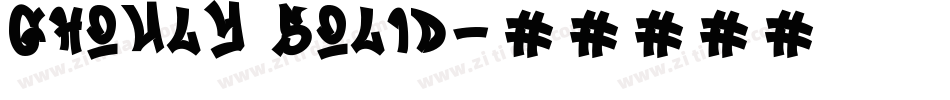 Ghouly Solid字体转换